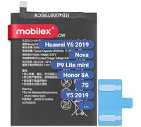 MOBILEX® Batería HB405979ECW para Huawei Nova/Nova Smart / P9 Lite Mini / Y5 2019 / Y6 2019 / Y5p / Y6s / Honor 6A / 7S / 8A / 8S | 3020mAh - OEM | Interna Repuesto con Adhesivo | Capacidad Original