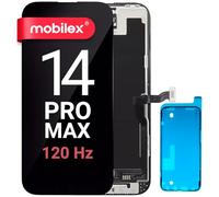 MOBILEX® Pantalla LCD para iPhone 14 Pro MAX | Incell FHD (120 Hz) COF | Display Táctil | Face ID | True Tone | Completa con Marco