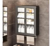 Mobili da parete per il bagno, credenza da cucina, credenza con 2 Ante in plastica, mobiletto per Sala da pranzo, mobiletto portaoggetti per Veranda, mobiletto portaoggetti sopra il WC, ripi