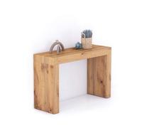 MOBILI FIVER, Consola de Entrada Evolution 120x40, Madera Rustica, Made In Italy