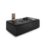 MOBILI FIVER, Mesa de Centro elevable, X, Fresno Negro, mesita salón, mesita Auxiliar Baja, Made In Italy