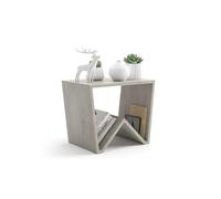 MOBILI FIVER, Mesa de Centro Emma, Color Cemento Gris, Made In Italy