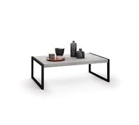 MOBILI FIVER, Mesa de Centro Luxury, Color Cemento Gris, mesita salón, mesita Auxiliar Baja, Made In Italy