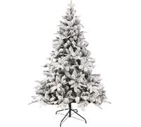 Mobili Rebecca Árbol de Navidad 180, Árbol de Navidad nevado, PE de PVC, Pie de Cruz, 1249 Ramas, Apertura de Paraguas - Dimensiones: 180 x 117 x 117 cm (HxAxP) - Art. RE6758