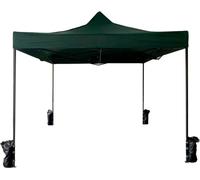 Mobili Rebecca Cenador 3x3 m con 4 pesos de metal y poliéster verde