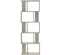 Mobili Rebecca Librería con 5 estantes de mdf gris