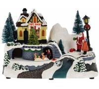 Mobili Rebecca Pueblo de navidad con movimiento y luces en pp a pilas