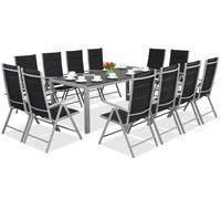 Mobiliario de jardín de aluminio con mesa grande Polywood Verona para 12 personas Garden Point