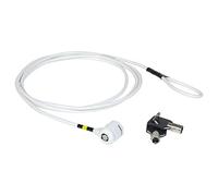 Mobilis 001236 Cerradura de Seguridad para Ordenador portátil, Color Blanco