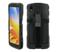 Mobilis Funda para Zebra TC22 & TC27 con Banda de Agarre y Portalápiz | Carcasa Reforzada para Ordenador Móvil - Protección Grado Militar - Material Reciclado & Antimicrobiano