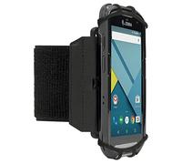 MOBILIS Brazalete Universal para Teléfono Móvil/Ordenador Táctil/PDA 4-6" | Rotación 360° - Velcro Ajustable - Armband - Soporte Compatible con Zebra, Honeywell, Unitech, Crosscall, Samsung, iPhone