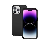 MOBILIS by ITSkins - Carcasa para iPhone 15 y iPhone 14, protección reforzada antimicrobiana, funda reciclada, color negro mate