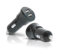 Mobilis car charger 2 usb universal negro encendedor de cigarrillos au