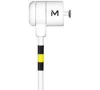 Nilox Cable antirrobo (Blanco, Llave, Acero, 2 Llaves, 1,8 m, 4 mm)