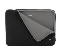 Mobilis Funda Neopreno para Ordenador Portátil 12.5-14'', Laptop Sleeve 14", Compatible MacBook Air/Pro 13.3", Negro/Gris
