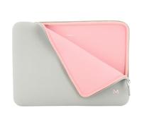 Mobilis Funda Neopreno para Ordenador Portátil 14-16'', Laptop Sleeve 15.6", Compatible MacBook Pro 16", Gris/Rosa