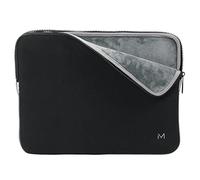 Mobilis Funda para Ordenador Portátil 12.5-14'' en Espuma Viscoelástica, Laptop Sleeve 14", Compatible MacBook Air/Pro 13.3", Negro/Gris