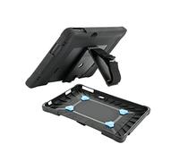 Mobilis Funda para Tablet Zebra ET51/ET56 10,1", Carcasa Protectora Reforzada con Soporte y Banda de Agarre Giratorios de 360°, Negro
