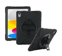 MOBILIS Funda reforzada con correa para el hombro para iPad de 11 pulgadas 2025 (11ª generación) iPad de 10.9 pulgadas (10ª generación), funda protectora a prueba de golpes con trípode giratorio