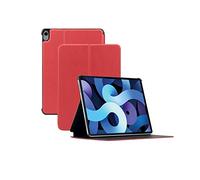 Mobilis Funda Rígida para iPad Air 4 10.9'' 2020 (A2316/A2324/A2325/A2072), Smart Cover, Carcasa Delgada con Soporte Ajustable, Rojo