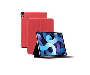 Mobilis Funda Rígida para iPad Air 4 10.9'' 2020 (A2316/A2324/A2325/A2072), Smart Cover, Carcasa Delgada con Soporte Ajustable, Rojo
