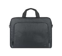 Mobilis Maletín Ecológico Ordenador Portátil 16-17'', Fabricado con Materiales Reciclados (GRS), Portadocumentos, Resistente al Agua, Negro