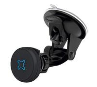 Mobilis Soporte Teléfono Móvil Coche Ventosa para Parabrisas, Soporte Magnético Universal, Rotación 360°, Negro