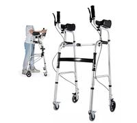 Mobility Andador Andador Con Ruedas Para Ayudar A Mantenerse Erguido, Asiento Con Ruedas De 8 Ruedas Y Frenos, Altura Ajustable, Ayuda A Adultos Y Ancianos Con Accidente Cerebrovascular, Apt