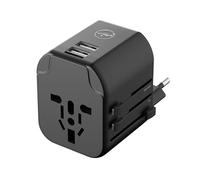 Mobility Lab - ML314037 - Adaptador de Viaje con 2 Puertos USB - Carga rápida 12W - Compatible con más de 200 países - 3 Dispositivos simultáneamente