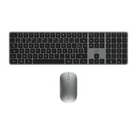 Mobility Lab - CP430W - Combo Teclado y ratón inalámbrico - AZERTY, Receptor USB 2.4 GHz + 3 x Bluetooth, 15 accesos directos Multimedia, Carga rápida vía USB-C - Windows