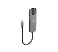 Mobility Lab - Hub Adaptador USB-C 5 en 1 100 W - HDMI, Puerto USB-C, 2 Puertos USB 3.0, Ethernet - Velocidad rápida de Internet 10/100/1000 MB/s y HDMI 4K - Compatible con Windows y macOS