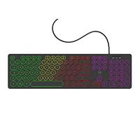 MOBILITY LAB ML306858 - Teclado con cable retroiluminado, compatible con PC y Laptop, color negro