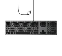 Mobility Lab ML311487, Teclado francés AZERTY con Cable para Mac - Gris Espacial y Negro