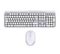 Mobility Lab - ML314266 - Combo Teclado + ratón inalámbrico Pure Color - ES AZERTY, Teclas Planas y sensibles, diseño Compacto, accesos directos, Teclado numérico, compatibilidad con Windows - Gris