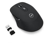 Mobility Lab MP400W - Ratón Inalámbrico Bluetooth Ergonómico - Conexión USB y USB-C - Clics Silenciosos - DPI Ajustables 800/1200/1600 - Negro - Compatible MacOS y - Portátil Ligero, Sin Cables