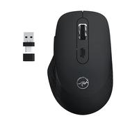 Mobility Lab - Omega - Ratón inalámbrico Bluetooth - Ergonómico, Receptor USB y USB-C, Clics silenciosos, dpi Ajustables, Compatible con MacOS y Windows - Negro