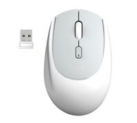 Mobility Lab - Pop Gum - Ratón inalámbrico Multi conexión - Triple conexión, clics silenciosos, sensibilidad Ajustable, Agarre Suave de Silicona, para diestros, Color Blanco