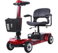 Mobility Scooter Discapacitados Personas mayores 4 Ruedas Resistente 120 Kg Desmontable Batería Extraíble Autonomía Hasta 35 km Dortomedical®