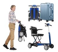 Mobility Scooter, Patinete De Movilidad para Adultos, Batería Extraíble De 20 Km, Diseño Cómodo Y Plegable para Personas Mayores Y Discapacitadas. Blue