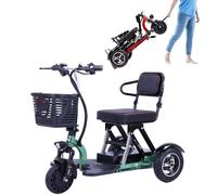 Mobility Scooters Patinete De Movilidad De 3 Ruedas Ligero Plegable Scooter De Movilidad Scooters Móviles para Ancianos Ideal para Una Mayor Independencia Y Conveniencia,B,10ah
