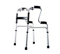 Mobility Walker - Andador plegable, multifunción, para discapacitados y ancianos, marco de aluminio ligero, andador ligero con ruedas, estrella de luz altamente ajustable
