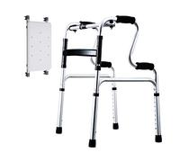 Mobility Walker - Andador plegable, multifunción, para discapacitados y ancianos, marco de aluminio ligero, andador ligero con ruedas, estrella de luz altamente ajustable