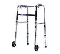 Mobility Walker - Andador rodante plegable con 2 ruedas, marco de ayuda a la movilidad para caminar, ligero y altura ajustable, reposabrazos para ancianos, adultos, estrella de luz bariátrica
