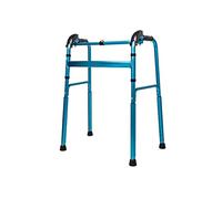 Mobility Walker - Andador rodante plegable estándar para personas mayores, marco auxiliar grueso, altura ajustable, ayuda de movilidad para caminar, fácil de montar, estrella de luz