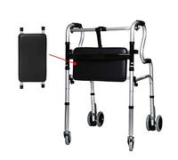 Mobility Walker - Bastón para personas con discapacidad, bastón de cuatro patas para ancianos, plegable ligero, ayuda para caminar, ancianos, dispositivo auxiliar para caminar, estrella de luz