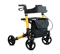 Mobility Walker Pasamanos portátil Freno de Mano Independiente Ajustable Carrito de Compras para Anciano, aleación de Aluminio, 3 Colores