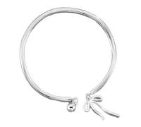 Mobius - Pulsera abierta de moda con lazo para mujer, cadena de mano, elegante, para uso diario, mariposa, talla única, como se describe