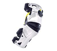 Mobius - Rodillera x8, color blanco/amarillo, talla XL