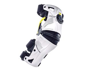 Mobius - Rodillera x8, color blanco/amarillo, talla XL