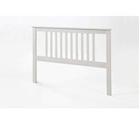 Moblit Cabecero de Pino Macizo para Cama con Somier de 135cm Color Blanco Translucido Serie Alme Medidas (100x145x2) cm (Alto-Ancho_Fondo) Requiere Montaje